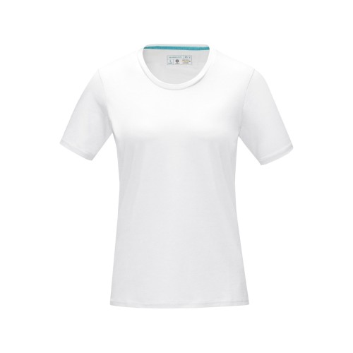 Женская футболка Azurite с коротким рукавом, изготовленная из натуральных материалов, белый