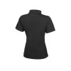 Calgary женская футболка-поло с коротким рукавом, черный