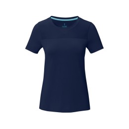 Borax Женская футболка с короткими рукавами из переработанного полиэстера согласно стандарту GRS с отличным кроем - Темно - синий