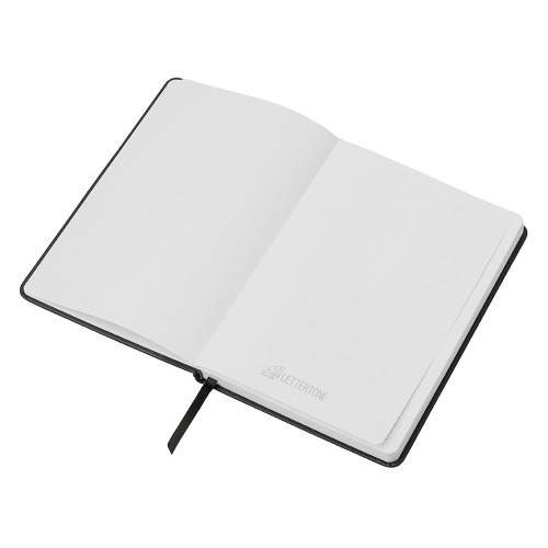 Подарочный набор "Tesla" с блокнотом А5, ручкой и пауэрбенком на 10 000 mAh, черный