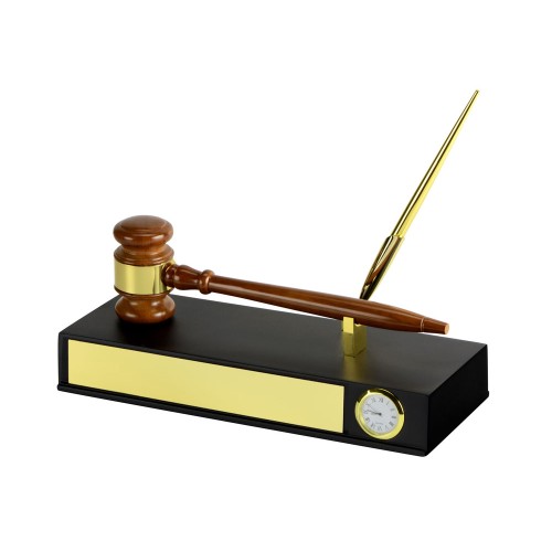 Настольный прибор «Финансовый директор», коричневый/золотистый (Р)