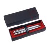 Набор Pierre Cardin коллекция «ПАРА (PEN&PEN)» : ручка шариковая + роллер. Корпус - латунь и стальное покрытие. Отделка и детали дизайна - сталь, хром. Цвет - стальной. Упаковка Е.