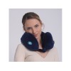 Подушка для путешествий со встроенным массажером "Massage Tranquility Pillow", синий