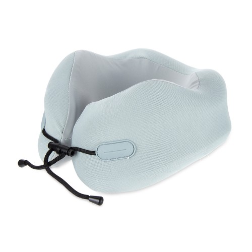 Подушка для путешествий с эффектом памяти Memo "Pillow PRO" M/L English Blue