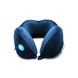 Подушка для путешествий со встроенным массажером "Massage Tranquility Pillow", синий