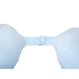 Подушка Basic из микрофибры с эффектом памяти U-shape, небесно голубой NEW