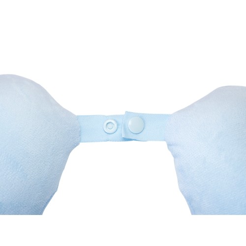 Подушка Basic из микрофибры с эффектом памяти U-shape, небесно голубой NEW