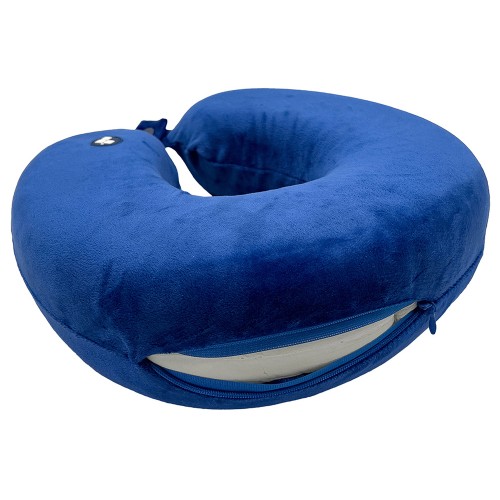 Подушка для путешествий с эффектом памяти Мемо "Drowsy" Royal Blue