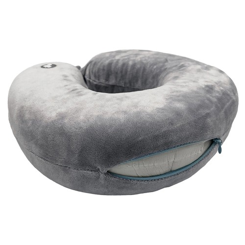 Подушка для путешествий с эффектом памяти Мемо "Drowsy" Grey