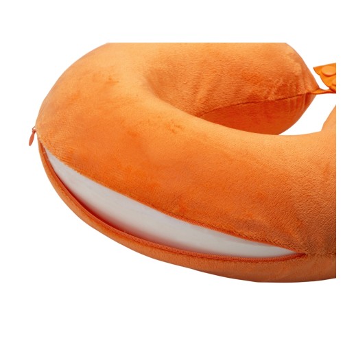 Подушка Basic из микрофибры с эффектом памяти U-shape, оранжевый NEW