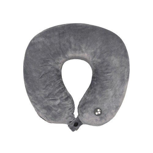 Подушка для путешествий с эффектом памяти Мемо "Drowsy" Grey