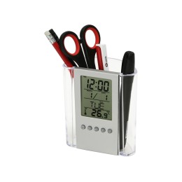 Подставка "Минута", прозрачный/серебристый