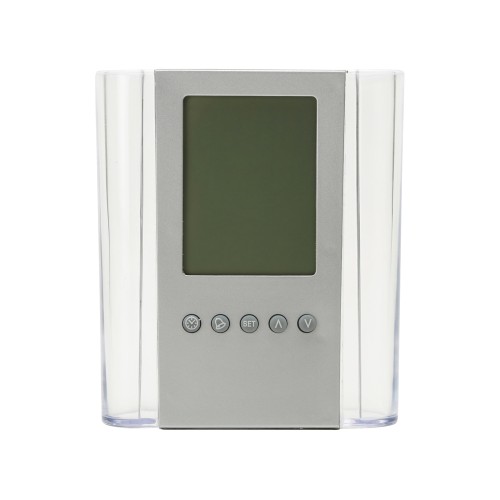 Подставка "Минута", прозрачный/серебристый