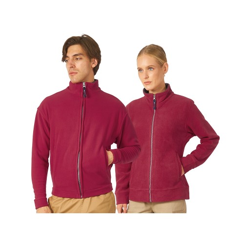 Куртка флисовая "Nashville" женская, красный/пепельно-серый