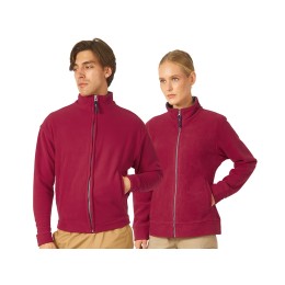 Куртка флисовая "Nashville" мужская, красный/пепельно-серый