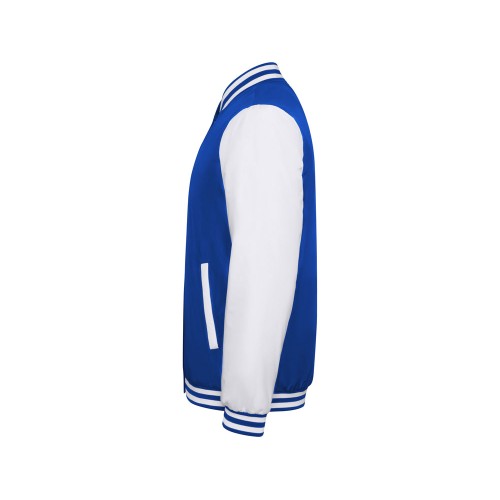 Бомбер утепленный «California» унисекс, королевский синий/белый