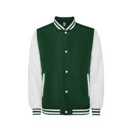 Бомбер утепленный «California» унисекс, бутылочный зеленый/белый