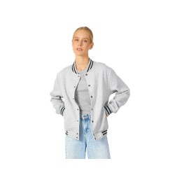 Бомбер «Oxford», серый меланж, унисекс
