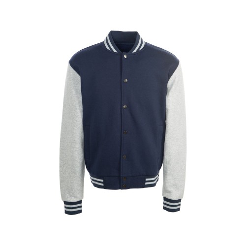 Бомбер «Oxford», темно-синий/серый меланж, унисекс