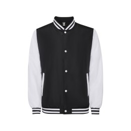 Бомбер утепленный «California» унисекс, черный/белый