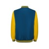 Бомбер утепленный «California» унисекс, кобальтовый/золотисто-желтый