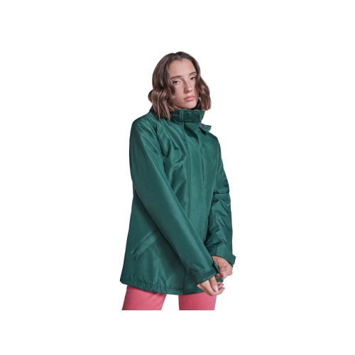 Парка утепленная «America» женская, бутылочный зеленый