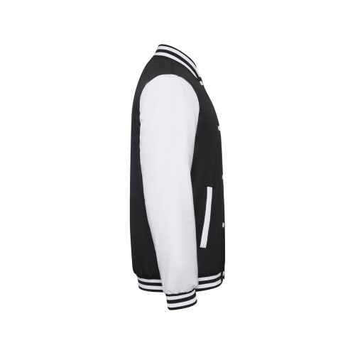 Бомбер утепленный «California» унисекс, черный/белый