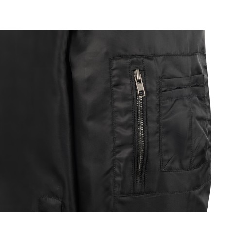 Куртка бомбер «Antwerpen» унисекс, черный