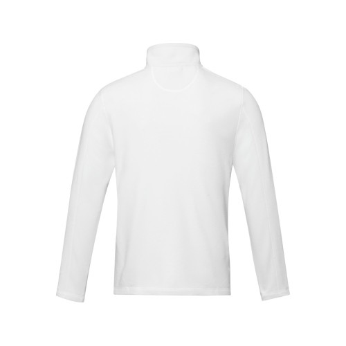 Мужская флисовая куртка Amber на молнии из переработанных материалов по стандарту GRS, белый