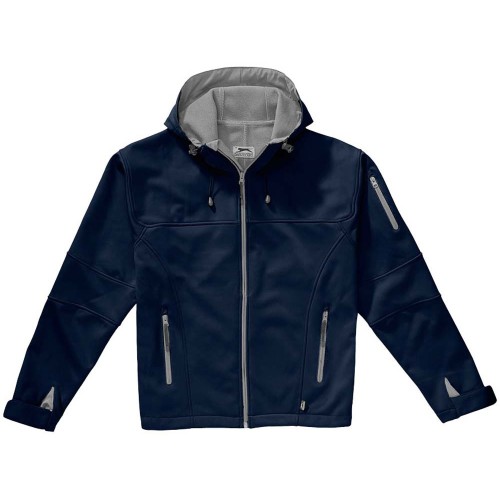 Куртка софтшел "Match" мужская, темно-синий/серый