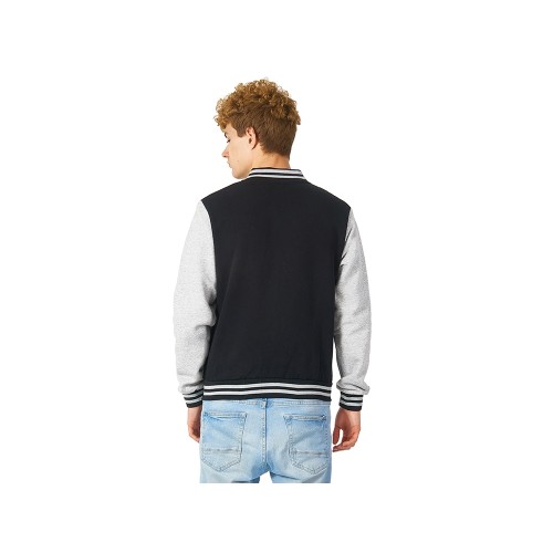 Бомбер «Oxford», черный/серый меланж, унисекс