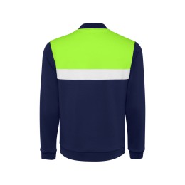 Спортивная куртка «Leros» унисекс, лаймовый/синий нэйви