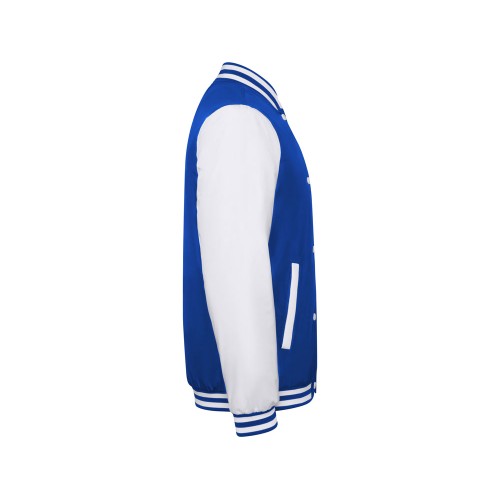 Бомбер утепленный «California» унисекс, королевский синий/белый