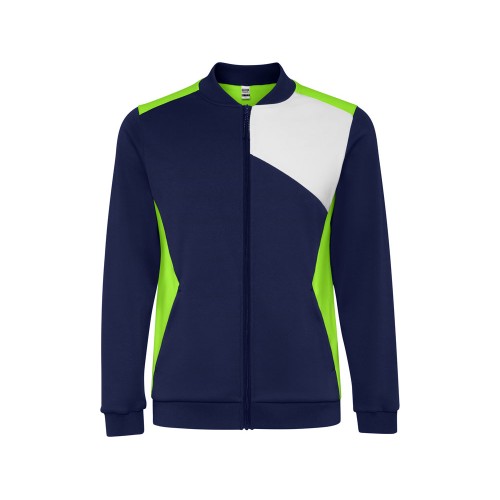 Спортивная куртка «Leros» унисекс, лаймовый/синий нэйви