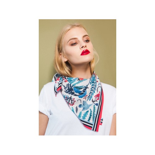 Платок «Голубые розы». Varvara