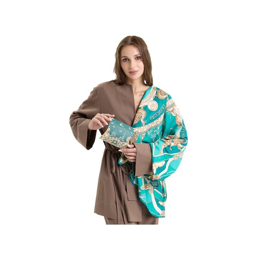 Платок «Казань Драгоценная» изумрудный