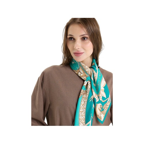 Платок «Казань Драгоценная» изумрудный