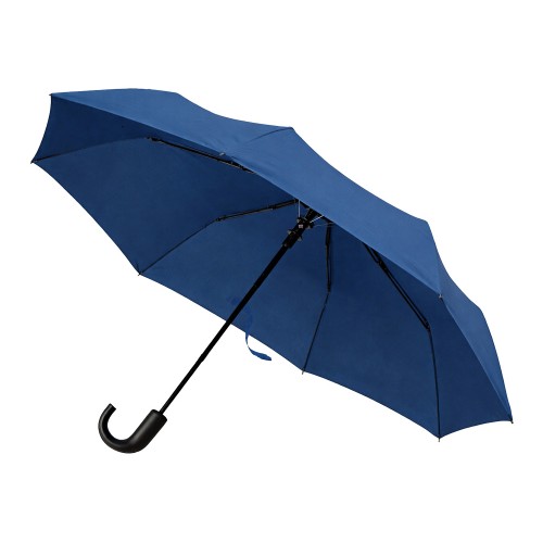 Складной зонт полуавтоматический, синий