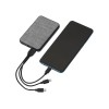 Портативное зарядное устройство из rPET "Reborn", 5000 mAh, серый