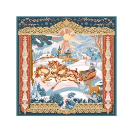 Платок «Русская зима»