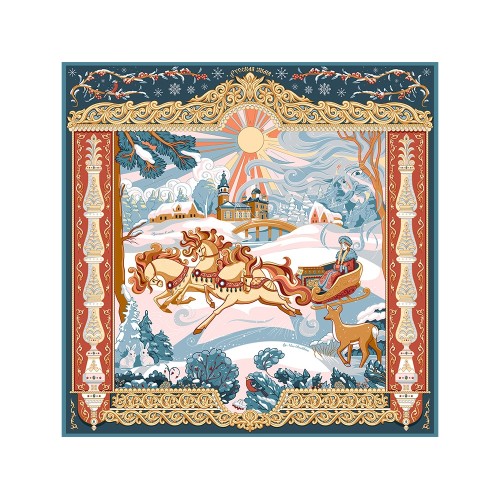 Платок «Русская зима»