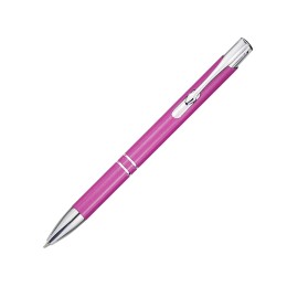 Шариковая ручка Moneta из переработанного алюминия (черные чернила) - Фуксия