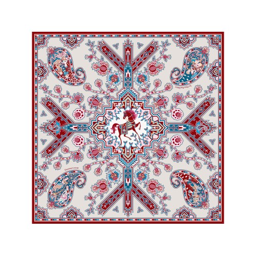 Платок "Кавказский скакун"