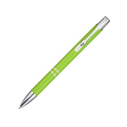 Шариковая ручка Moneta из переработанного алюминия (черные чернила) - Лайм