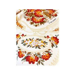 Платок «Тагильский поднос», молочный