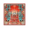 Платок "Кремль - Москва - Фаберже"