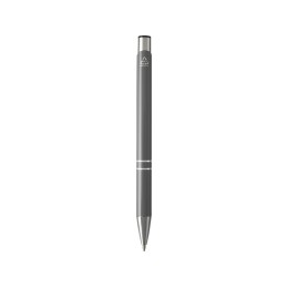 Шариковая ручка Moneta из переработанного алюминия (черные чернила) - Серый