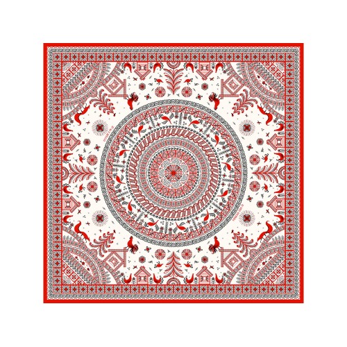 Платок "Мезенская роспись"