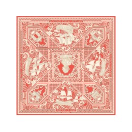 Платок "Русская резьба по кости"