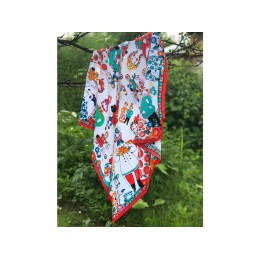 Платок "Дымковская игрушка"